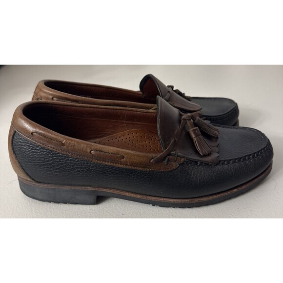 Allen Edmonds Nashua Loafers Dress Shoes Mens Black Brown Leather USA Size 10.5 - Picture 4 of 9